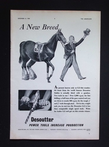 Original 1950 advert desoutter - 1950,
