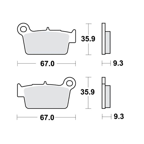Brake pads sinter trw - brake,