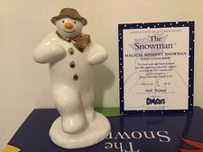 Coalport The Snowman Magical Moment Gold Colourway Ltd Edition Number 1 Of 50