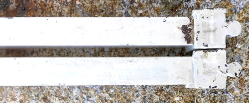 Antique pair bed rails cast - antique,