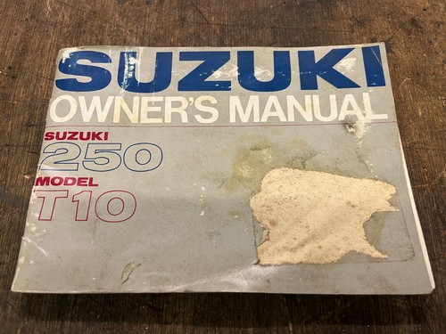 Suzuki t10 owners handbook - t10,
