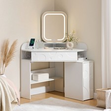 Corner mirror dressing table - mirror,