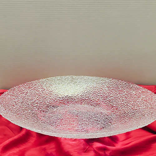 Clear textured glass - glass, round