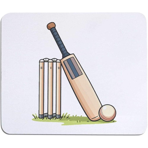 Cricket equipment mouse mat - 'cricket, equipment'