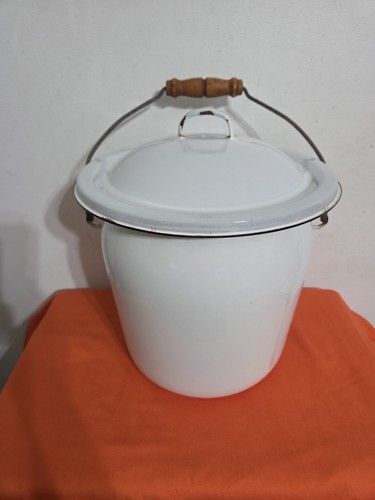 Vintage enamel ware chamber - enamel,