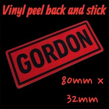 GORDON vinyl sticker tool box