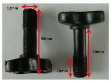 Canopy Fittings for Garden Swing Plastic screws M12 Pair