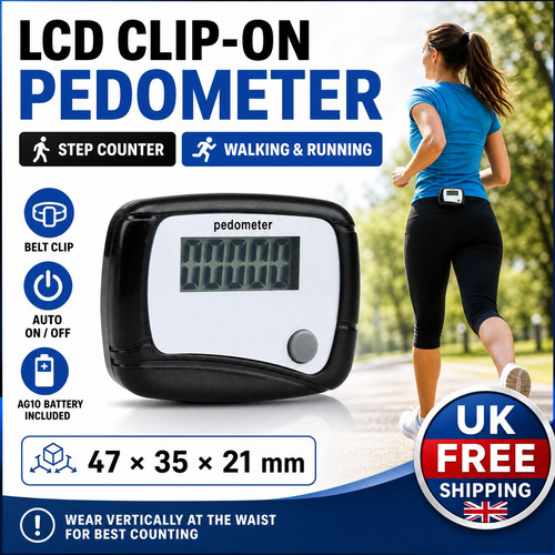 Lcd clip pedometer step - lcd,