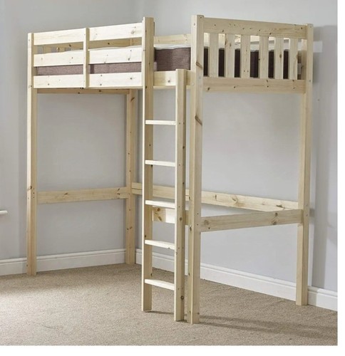 Wooden loft bed frame new - wooden,