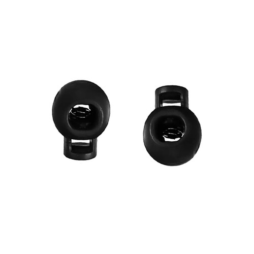 Black plastic toggles string - black,