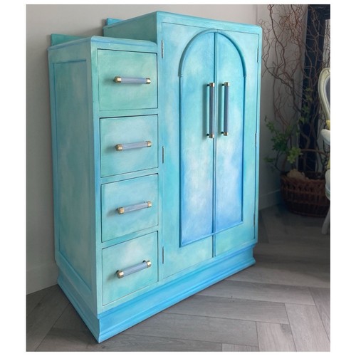 Art deco small wardrobe with - art,