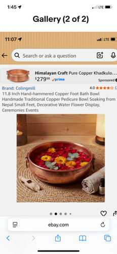 Handmade pedicure bowl - handmade, in