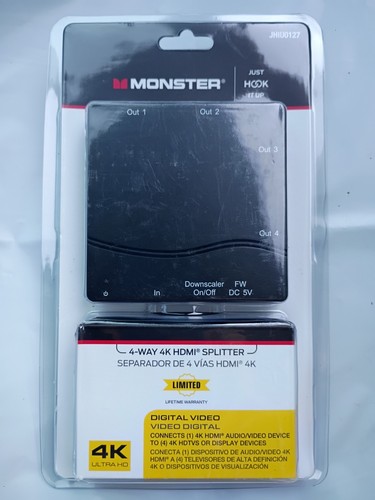 Monster hdmi splitter 3x3 - monster, 4k