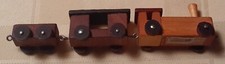 VTG LOQUAI HOLZKUNST WOODEN TRAIN  SET