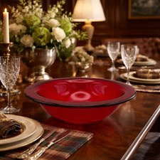 Vintage Ruby Red Art Glass