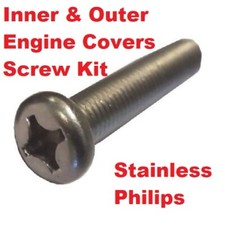 Yamaha DT175MX - FULL Engine Covers Kit - A2 Philips Head Screws