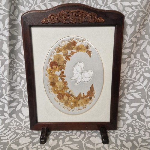 Vintage wooden floral fire - wooden,