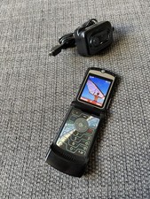Motorola RAZR V3 Flip Mobile Phone Unlocked Fully Working Black Retro