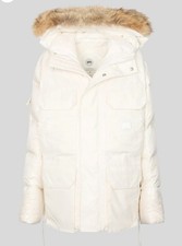 Canada Goose Women's Human Nature Standard Expedition Parka Greige Med White Lab