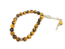 23 Bead Tigers Eye Worry Beads