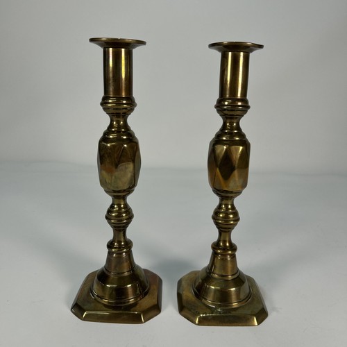 Pair vintage brass diamond - vintage,