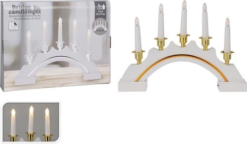 Candle bridge wood 5led - bridge,