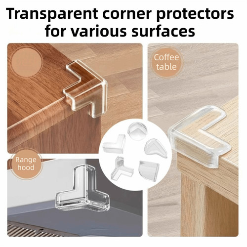 10pcs transparent corner - transparent,