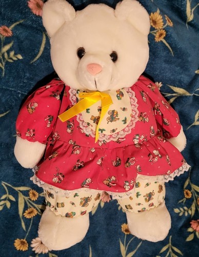 Vintage white tebro bear with - vintage,