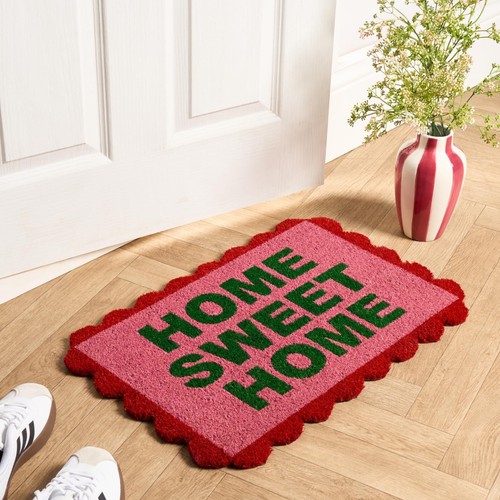 Coir front door mat - door, welcome