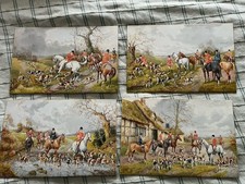 A D Bell Paintings Fox Hunting