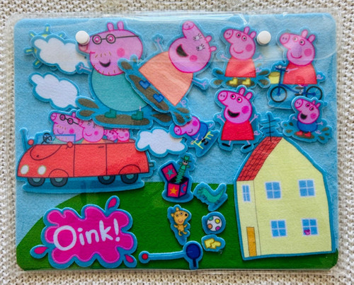 Peppa pig fuzzy felt - peppa,