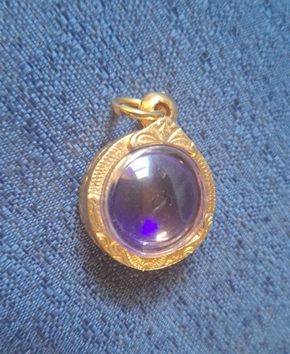 Vintage gold tone and purple - vintage,