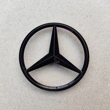 Gloss Black Rear Boot Star Badge Emblem 82mm For Mercedes A Class W176 2013-18