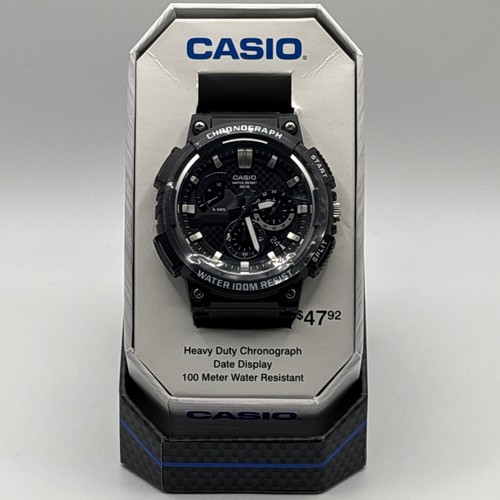 Casio chronograph mcw200h - casio, mcw200h-1atn
