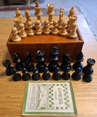 Fine antique boxwood ebony - fine,
