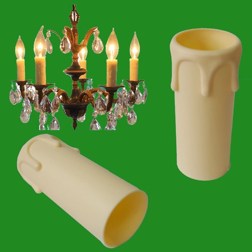 12x ivory drip candle sleeve - drip,