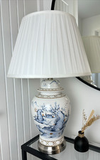 White Blue Landscape Pattern