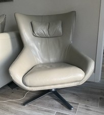 Leather Swivel Armchair