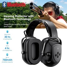 Bluetooth Ear Defenders with Radio AM/FM Digital Safety Hearing Protection Muffs