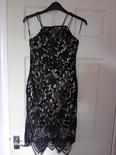 Lipsy london black floral lace - lipsy,