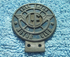 VINTAGE 1950s LONG EATON MOTOR CLUB CAR BADGE ~OLD EREWASH DERBYSHIRE/NOTTS RARE