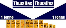 THWAITES 1 TONNE DUMPER DECALS