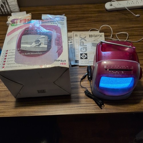 Vintage gpx tvp2ct portable - gpx, tv