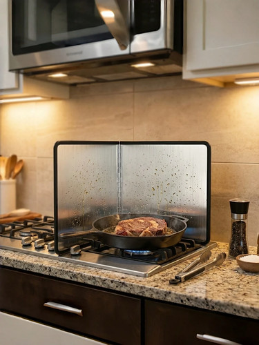 Stainless steel oil splash - steel,