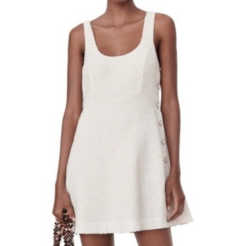 Zara womens white tweed - zara,