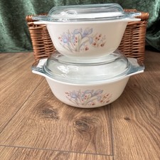Vintage Pyrex Blue Iris