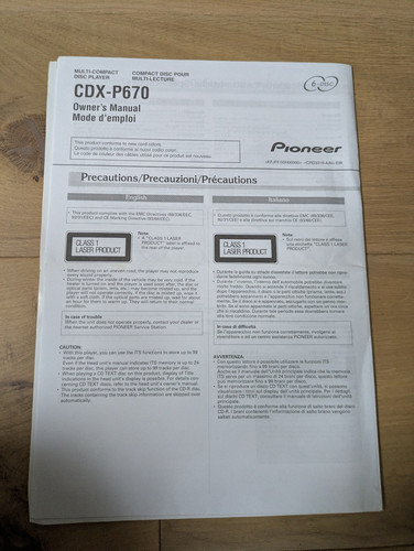 Pioneer CDX‑P670 Multi??