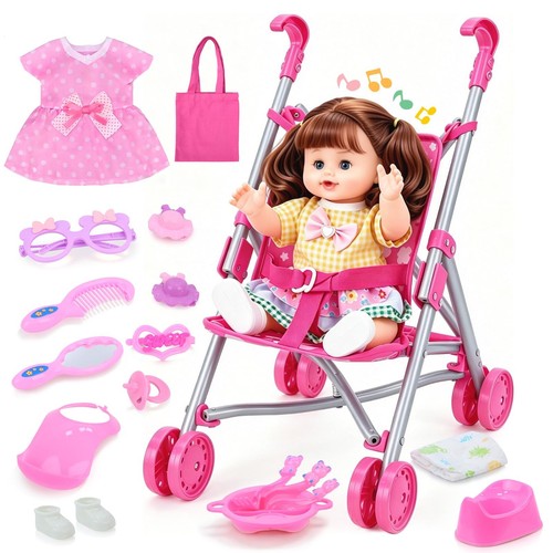 Baby doll stroller toy - toy, set