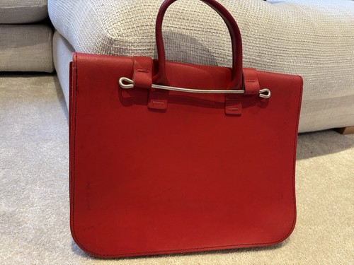 Red leather music - laptop, bag