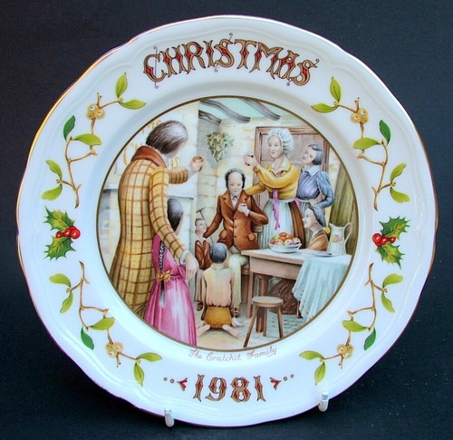 Aynsley 1981 xmas plate 5cm - 1981,